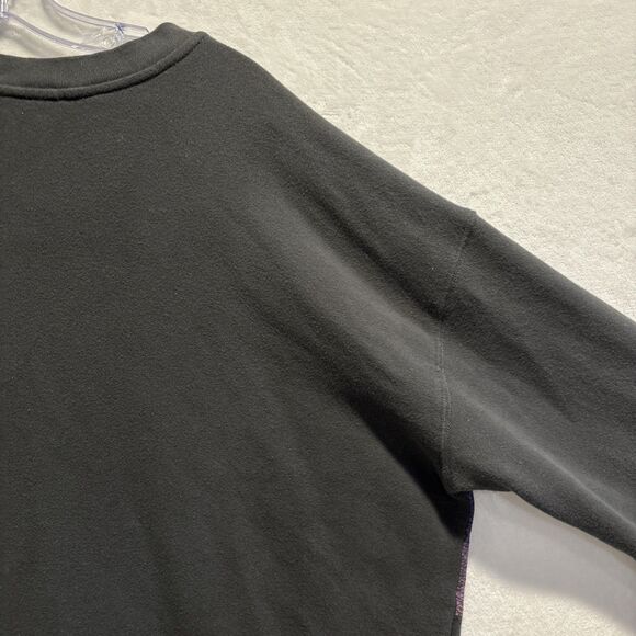 All Saints Ombre Stripes Lo Sweatshirt Women's Size Medium Gray Blue Pink Terry - Picture 10 of 14